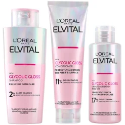 Elvital Glycolic Gloss Trinome Bundle