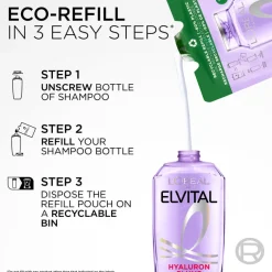 Elvital Hyaluron Plump Shampoo Refill 500ml