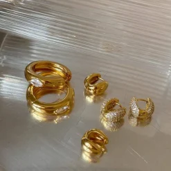 Elysian Pave Huggies Gold