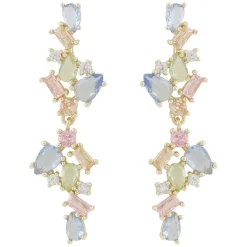 Envy Big Pendant Earring Gold/Light Mix Onesize