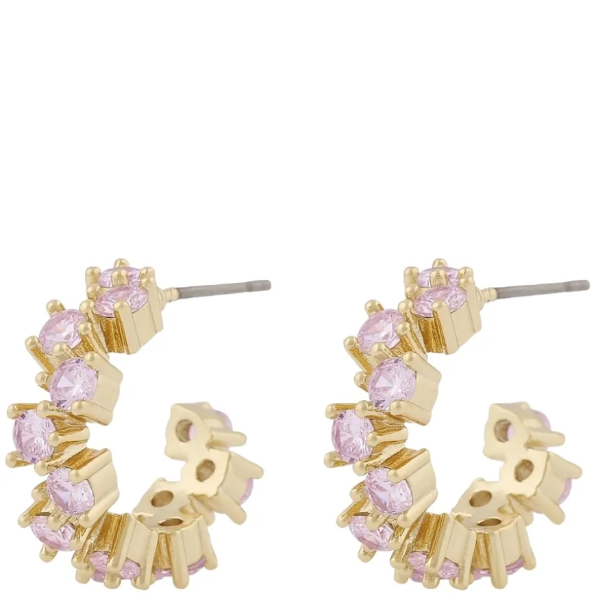 Envy Small Oval Earring Gold/Pink Onesize