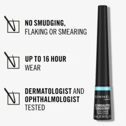 Exaggerate Waterproof Liquid Eye Liner #003 Black 2,5ml