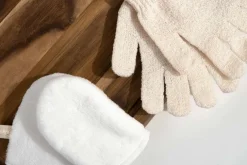 Exfoliating Gloves and Facial Buffing Pads 3pcs