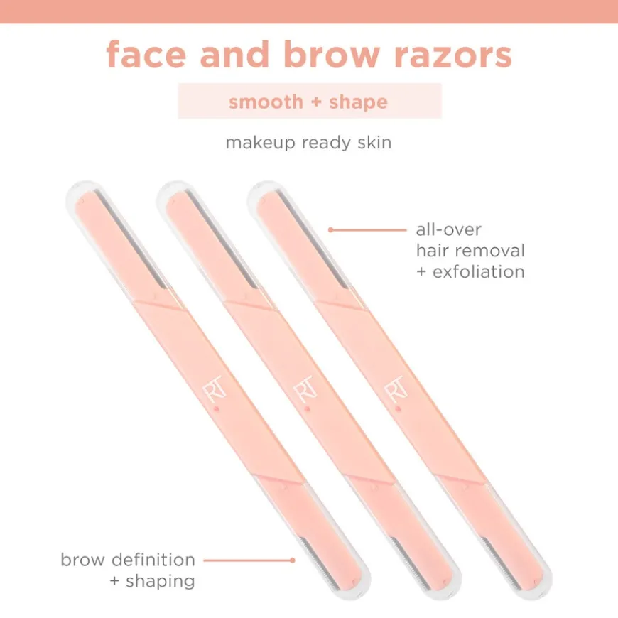 Face And Brow Razors 3pcs