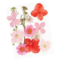 Face Flowers Pink and Greens