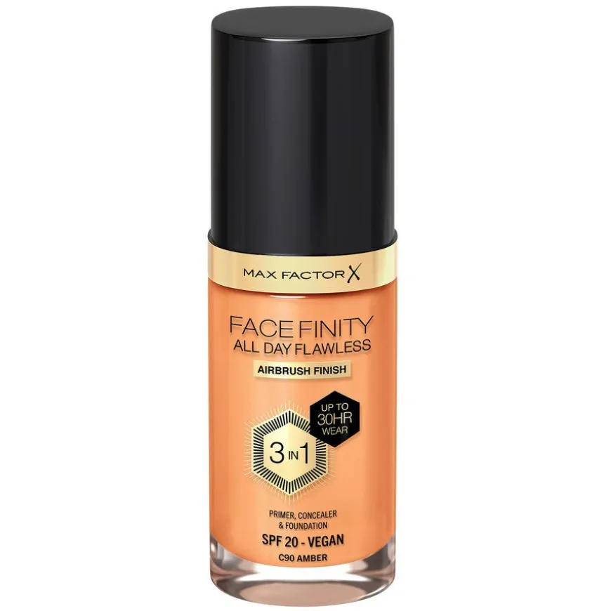 Facefinity All Day Flawless 3-In-1 Foundation #C90 Amber 30ml