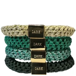 Fat Hair Ties Combo Green Mix 4pcs