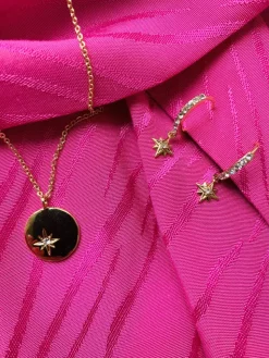 Feliz Ring Stone Earring Gold/Clear 14,5mm