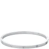 Fiona Crystal Bangle Bracelet Silver
