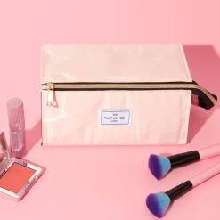 Flat Lay Makeup Box Bag Blush Pink