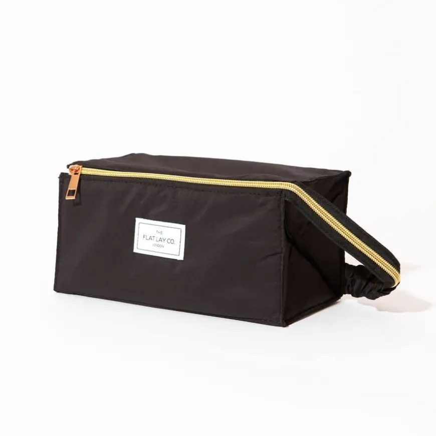 Flat Lay Makeup Box Bag Classic Black