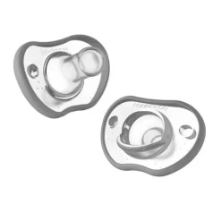 Flexy Pacifier Grey 0-3m 2pcs