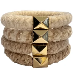 Fluffy Fat Hair Tie Latte Mix