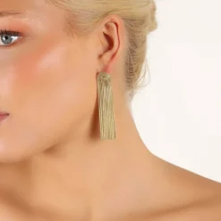 Friday Tassle Earring Gold Onesize