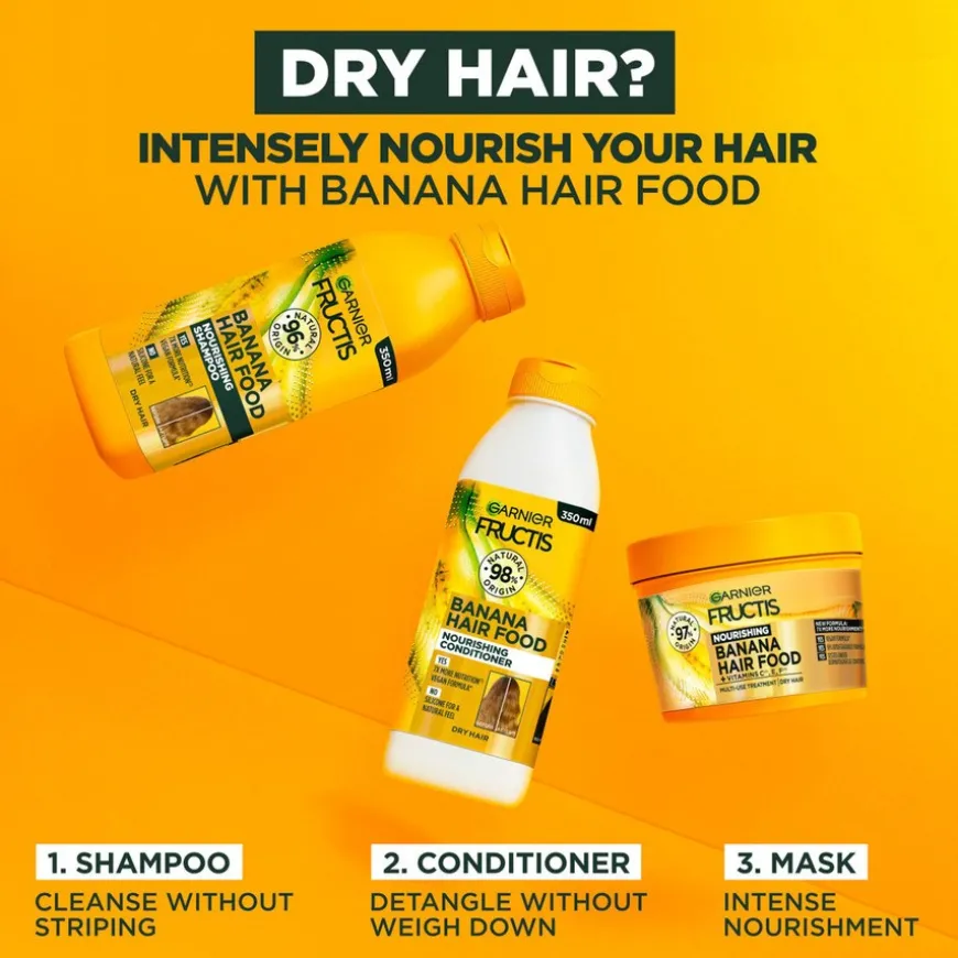 Fructis Hair Food Banana Shampoo 350ml