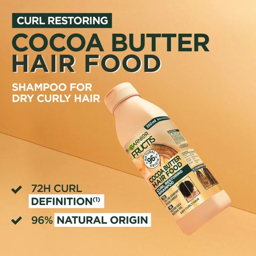 Fructis Hair Food Cocoa Butter Shampoo 350ml