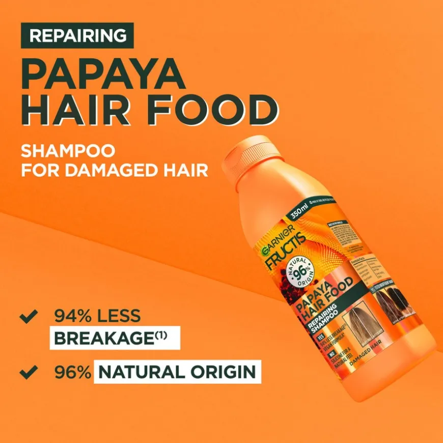Fructis Hair Food Papaya Shampoo 350ml