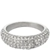 Full Bling Ring Silver Size 4