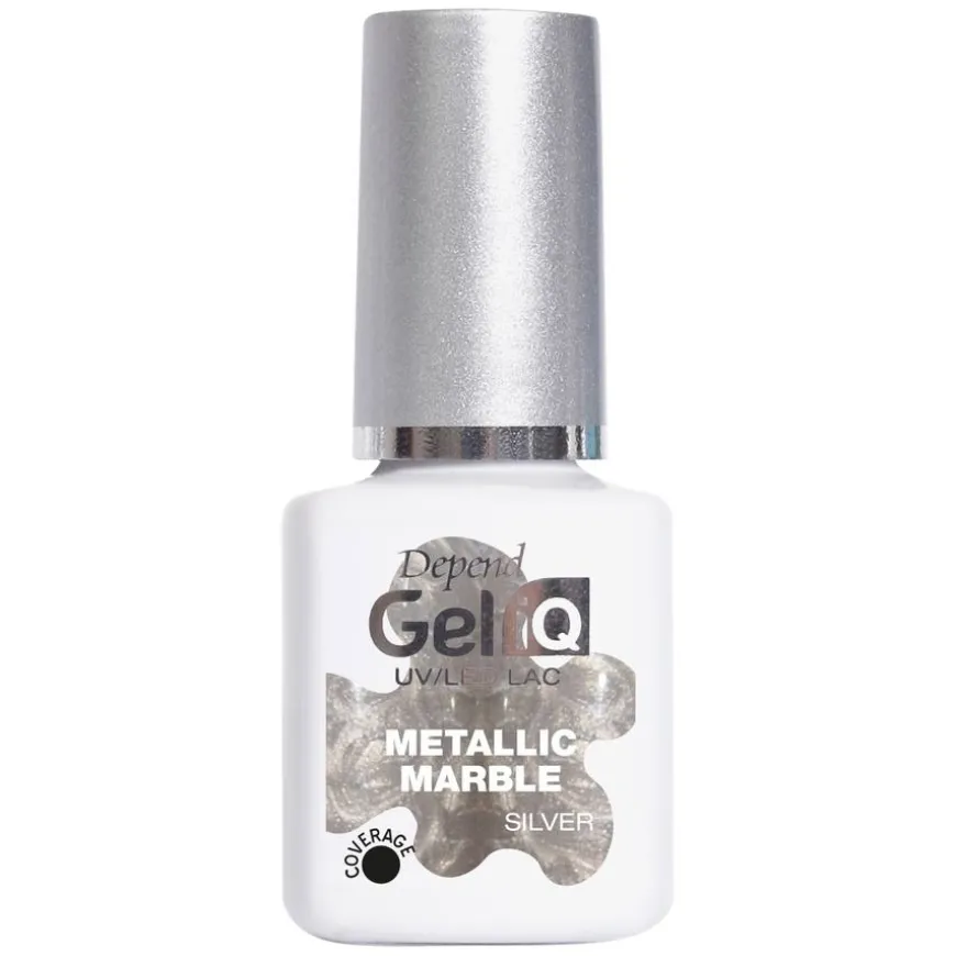 Gel iQ Effect Metallic Marble Silver 5ml