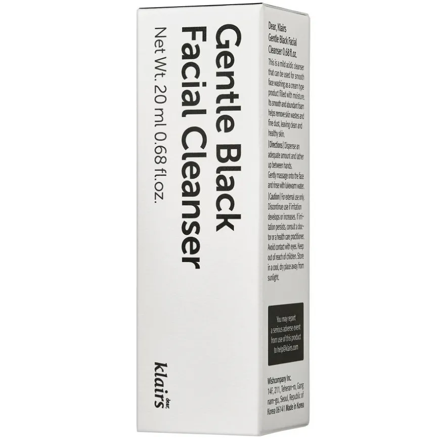 Gentle Black Facial Cleanser 20ml