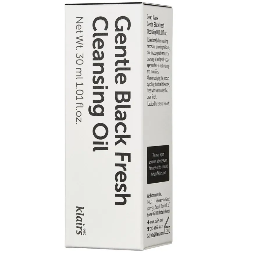 Gentle Black Fresh Cleansing Oil 30ml