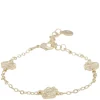 Gisele Coin Chain Bracelet Plain Gold Onesize