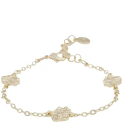 Gisele Coin Chain Bracelet Plain Gold Onesize