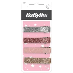 Glitter Hair Clips for Kids 4pcs