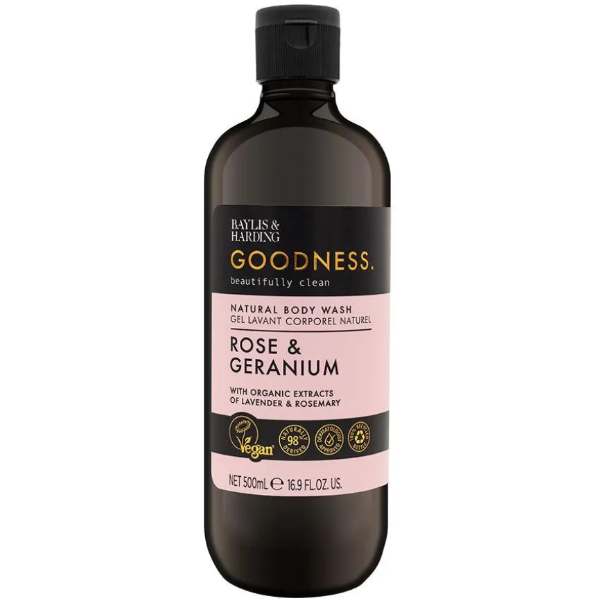Goodness Rose & Geranium Body Wash 500ml