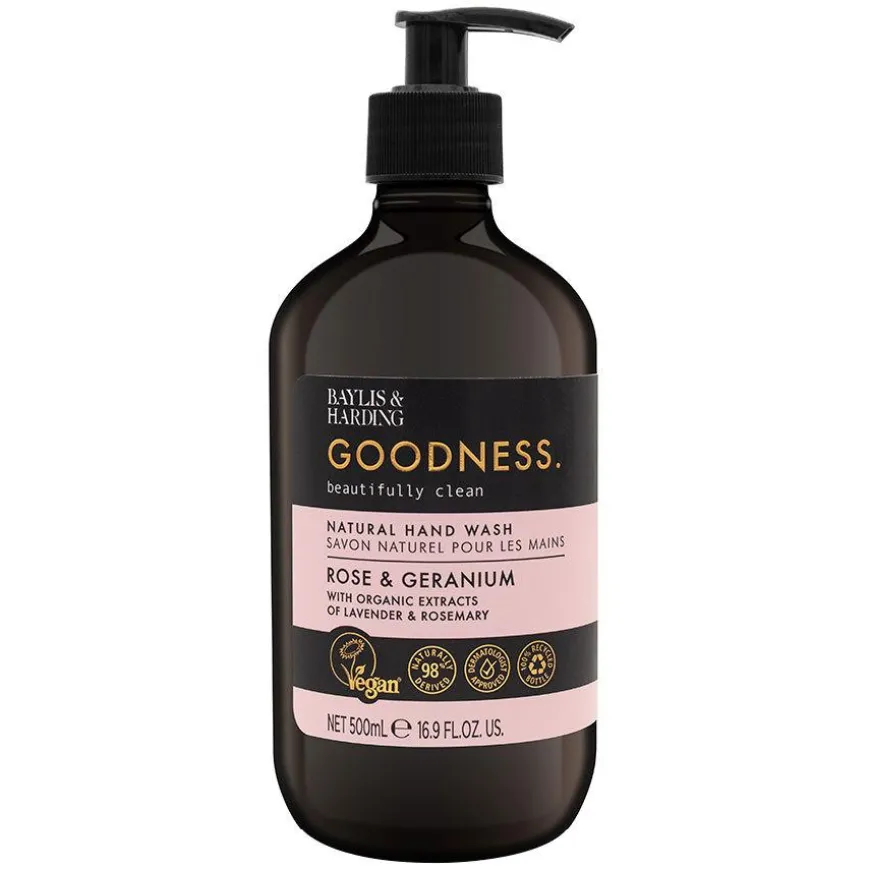 Goodness Rose & Geranium Hand Wash 500ml