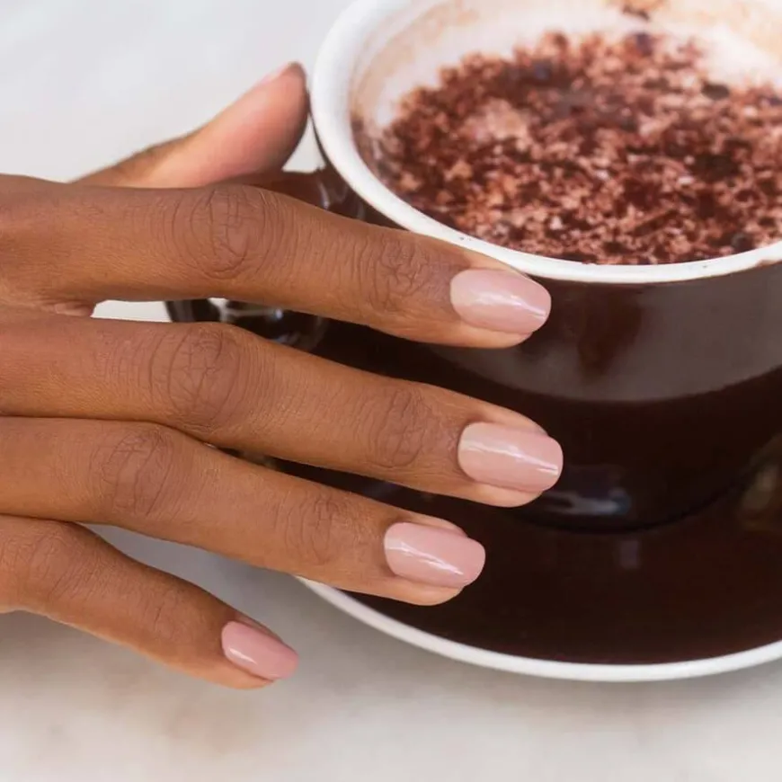 Green Flash Led Nail Polish Shell Beige 15ml