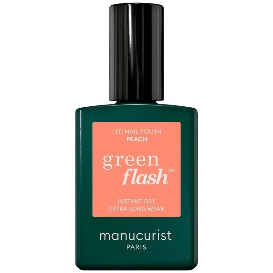 Green Flash Led Nail Polish Peach 15ml