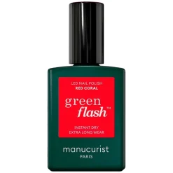 Green Flash Led Nail Polish Red Coral 15ml