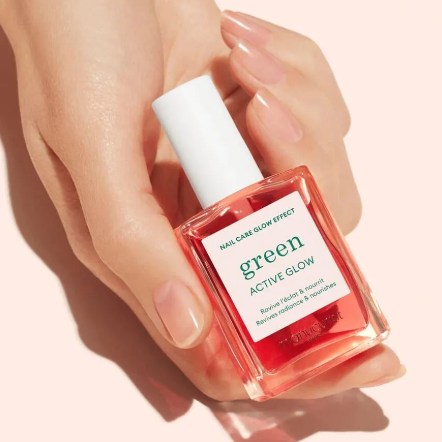 Green Nail Care Glow Effect Rasberry 15ml