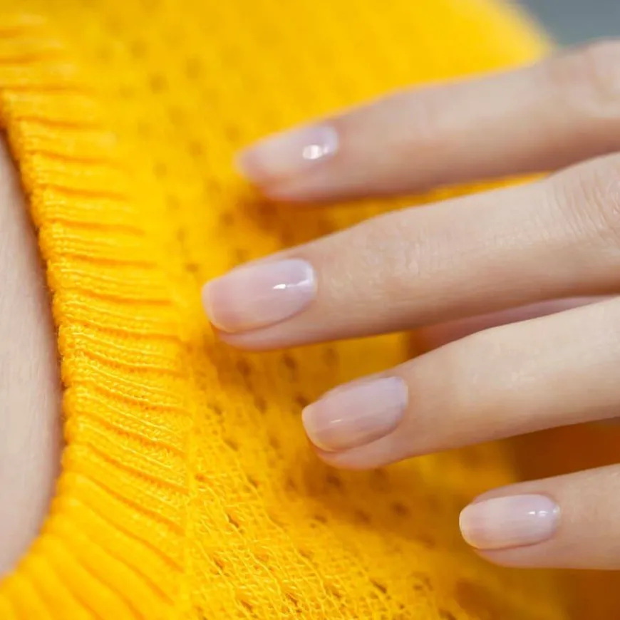 Green Nail Polish Pale Rose 15ml