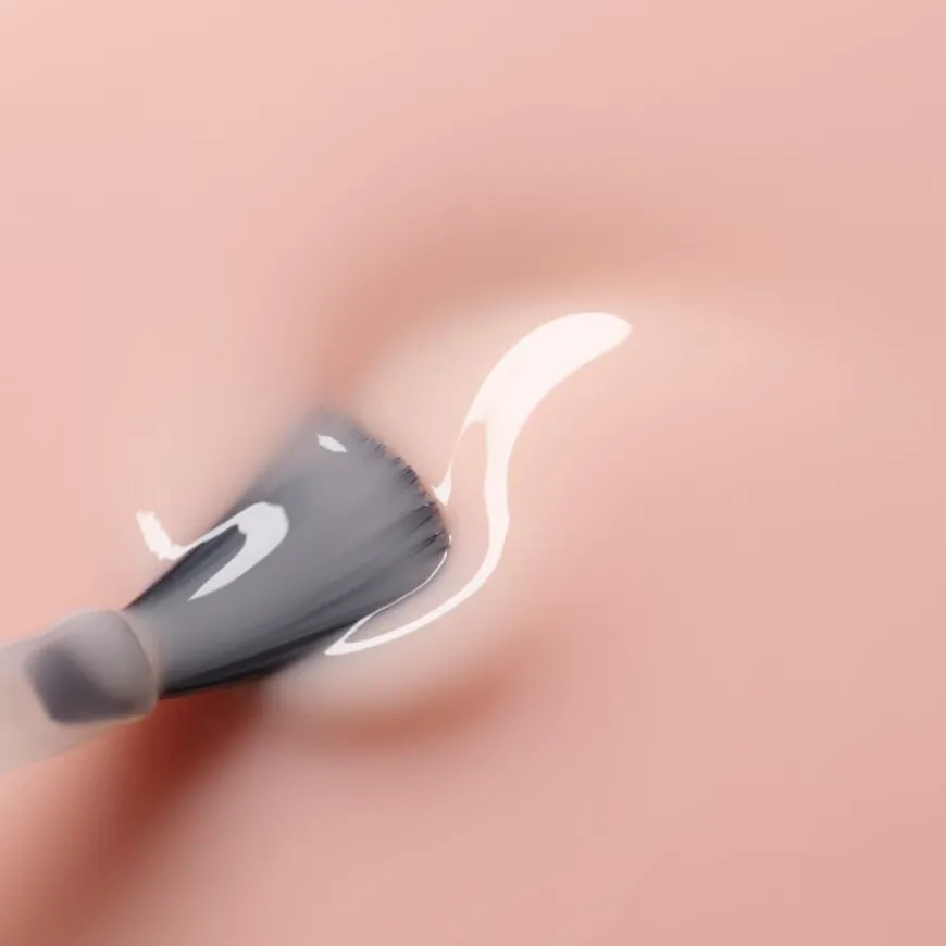 Green Nail Polish Pale Rose 15ml