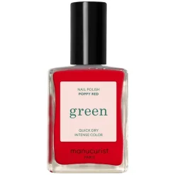 Green Nail Polish Poppy Red 15ml