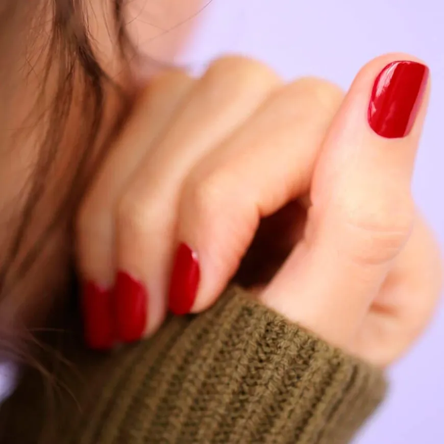 Green Nail Polish Red Cherry 15ml