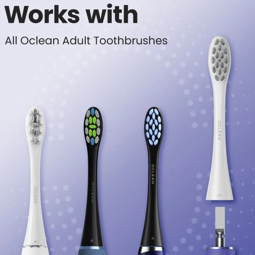 Gum Care Brush Head White 6pcs