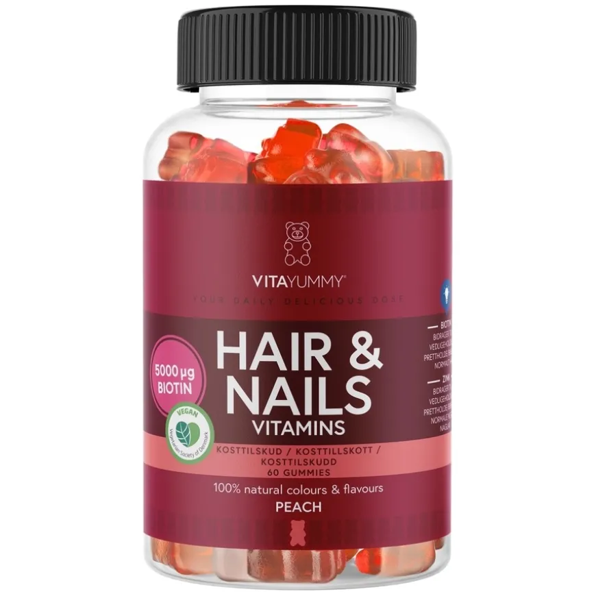 Hair & Nails Peach 60pcs