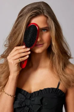 Hair Brush Red Poppy Medium