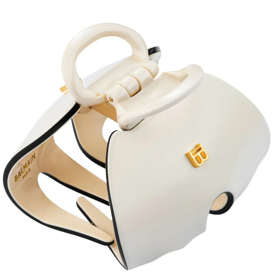 Hair Clip Imperial White/Black