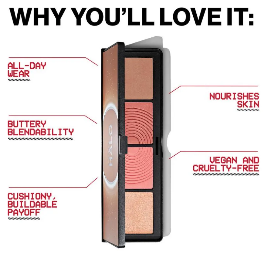 Halo Sculpt + Glow Face Palette Pink Saturation 15,7g