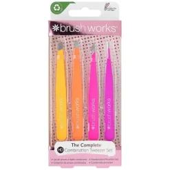 HD 4 Piece Combination Tweezer Set Brights