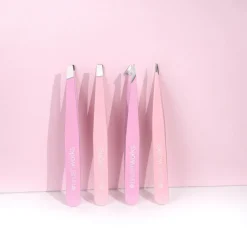 HD Combination Tweezer Set Pink 4pcs