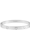 Heart Bangle Silver
