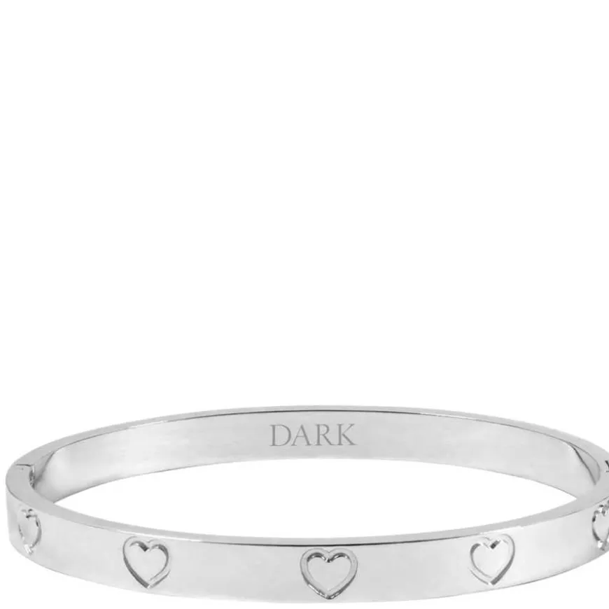 Heart Bangle Silver