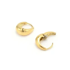 Hedvig Classic Wide Hoop Earrings Gold