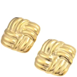 Hilde Knot Gold Stud Earrings