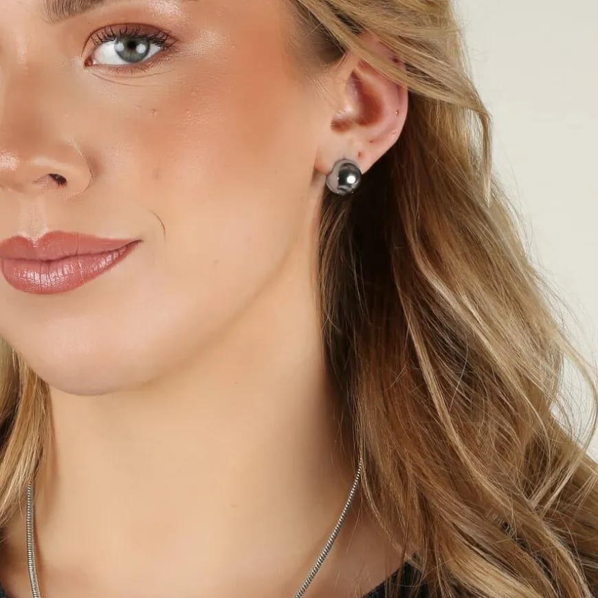 Honey Ball Earring Silver Onesize